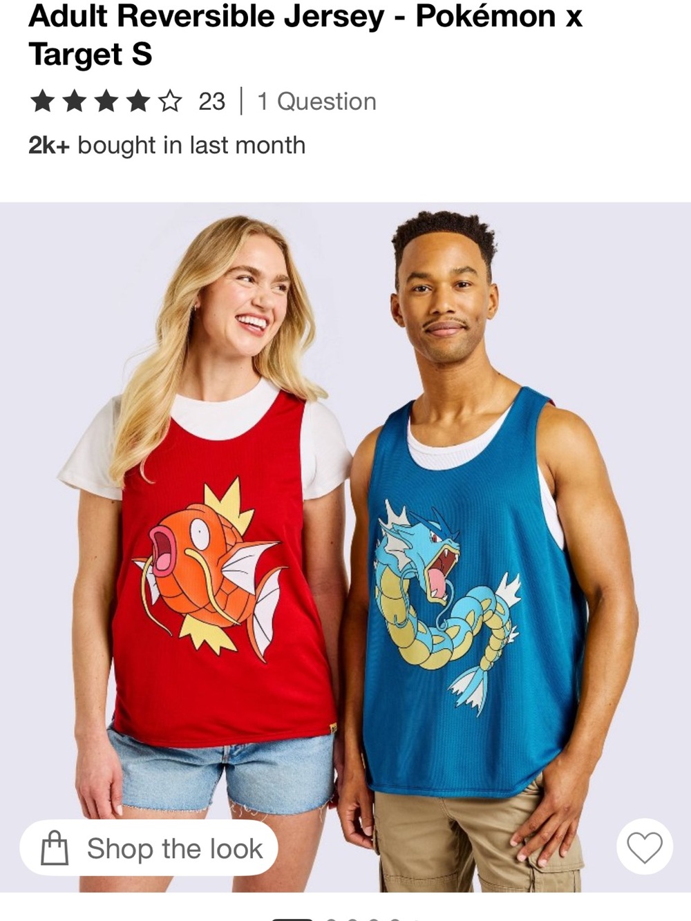 Reversible Magikarp & Gyarados Graphic Jersey - Pokémon x Target (Unisex)